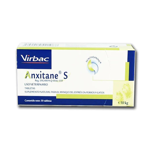 Anxitane S Virbac caja  | Ansiedad Animal | 30 Tabletas