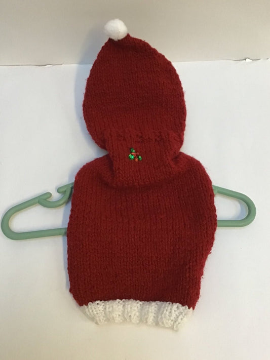 SUETER DE CROCHET NAVIDEÑO CON GORRITO CH