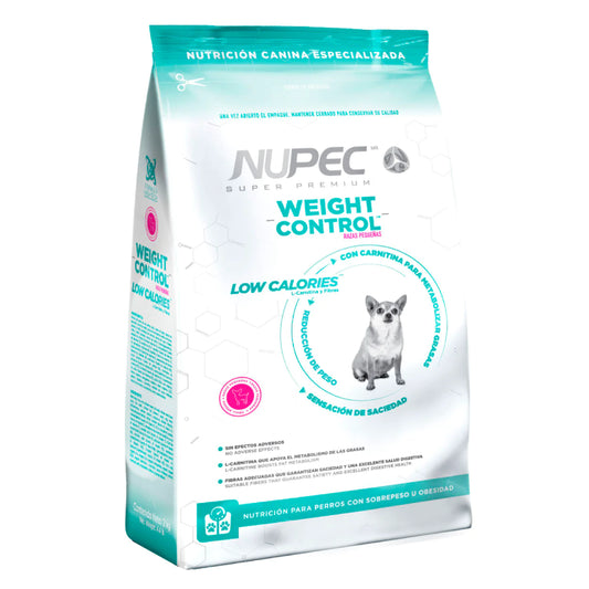 alimento nupec weight control razas pequeñas 2kg